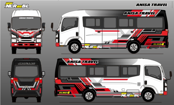 isuzu ELF NLR B L microbus deluxe 20 seat terbaru