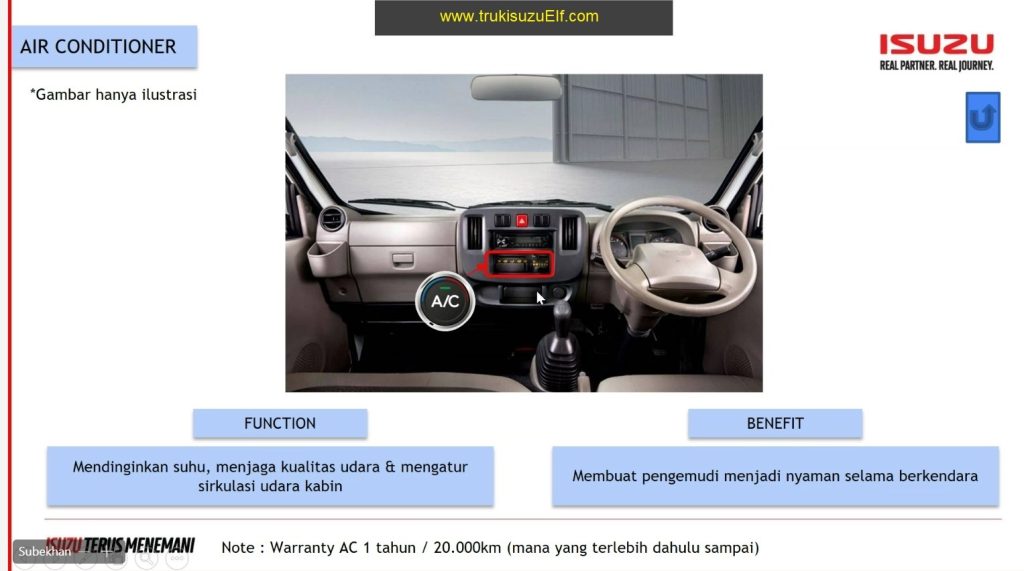 AC KABIN ISUZU TRAGA SILVER 50 THN ISUZU POS 50THN ISUZU