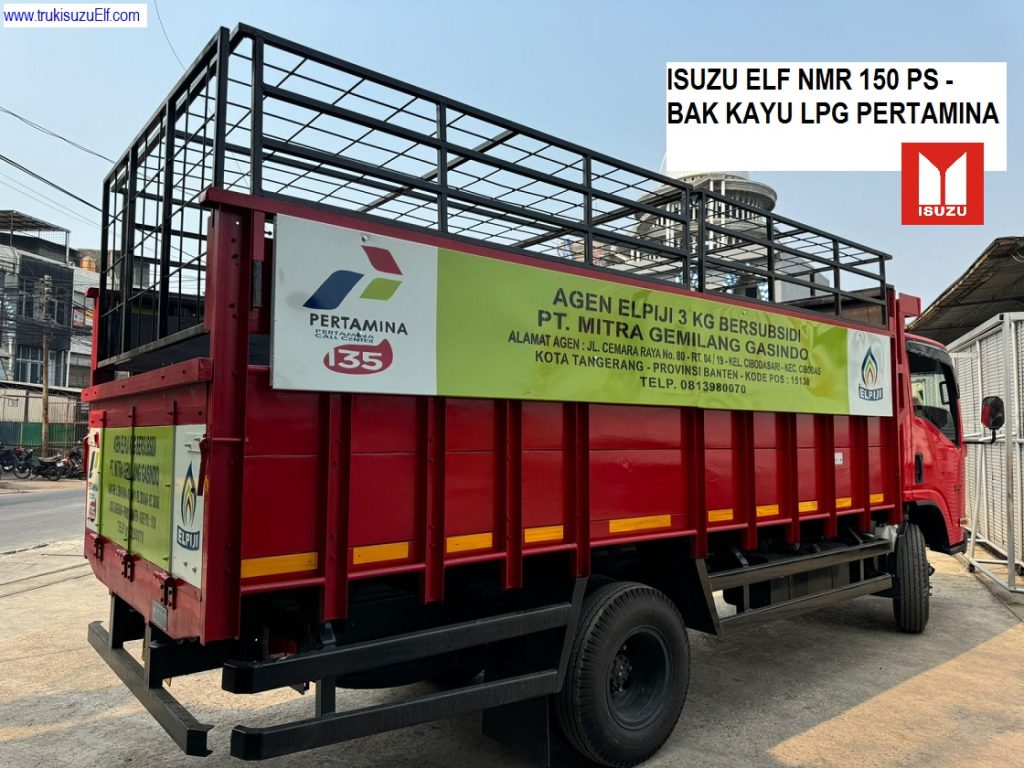 TRUK BAK KAYU PERTAMINA GAS LPG 3 KG ISUZU NMR HD TRUK BAK KAYU PERTAMINA GAS LPG 3 KG ISUZU NMR HD