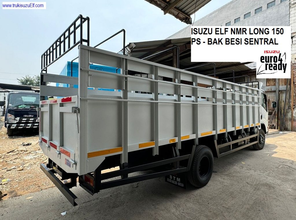 Truk Bak besi Sentral Isuzu NMR Long