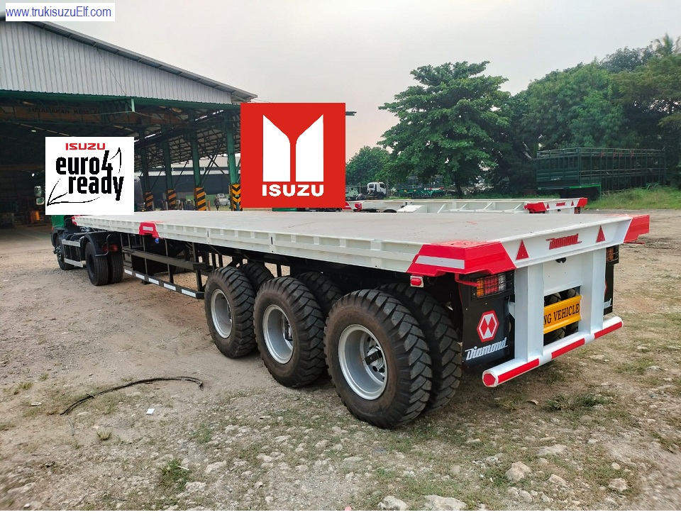 TRAILER FLAT BED 40 FEET GIGA TRACTOR HEAD
