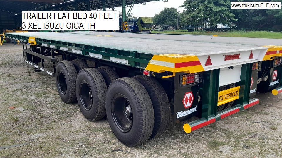 TRAILER FLAT BED 40 FEET TRACTOR HEAD ISUZU GIGA