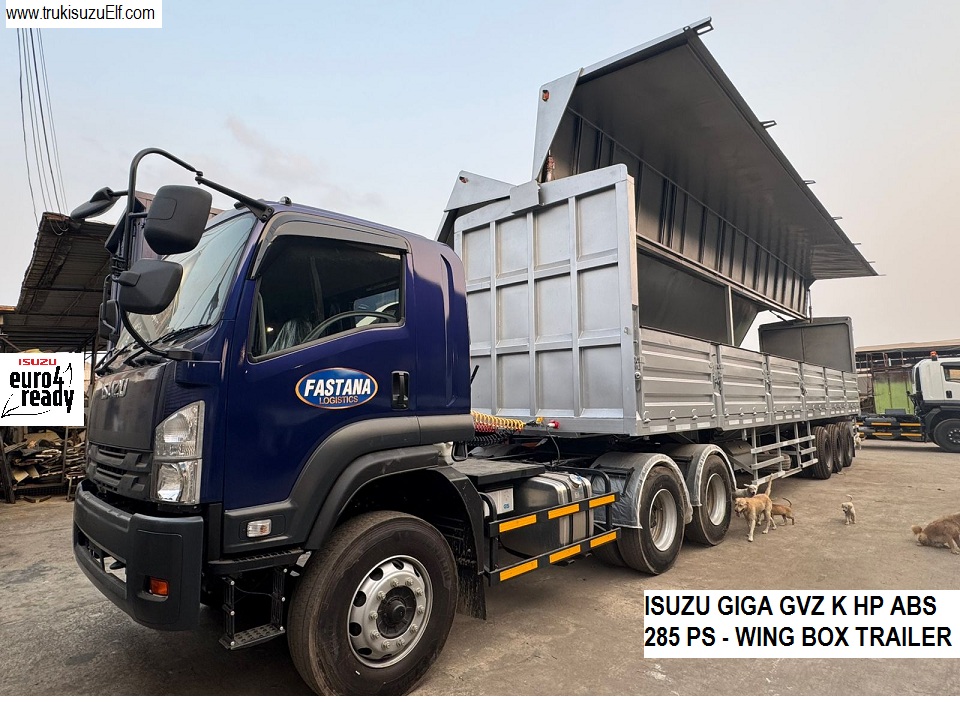 ISUZU GIGA GVZ 285 PS TRAILER WING BOX