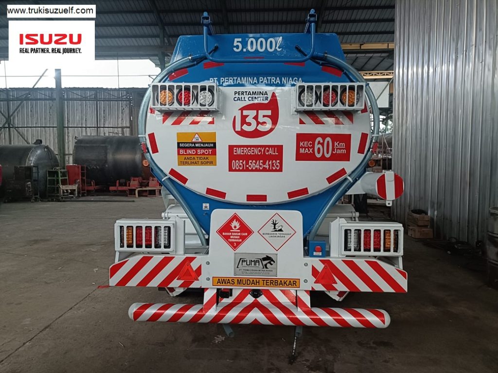 TANGKI BBM 5000 LITER PERTAMINA ISUZU NMR 6 BAN